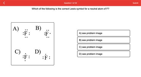 Solved Which Of The Following Is The Correct Lewis Symbol For A