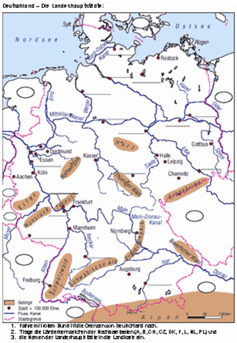 Früher gab es mal einen wasserwander atlas mit allen flüssen und kanälen die von sportbooten. Landkarte Deutschland