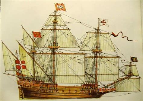 Portuguese Warship 17th Century Naves Pinterest 17th Century