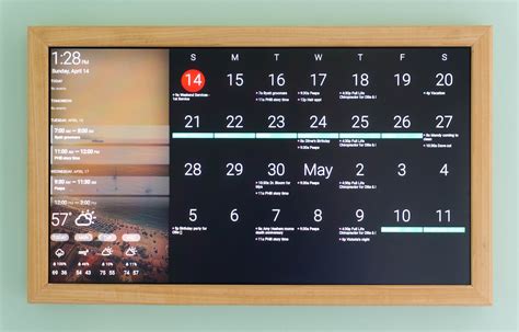 24 Digital Wall Display Smart Screen Wifi Calendar Etsy