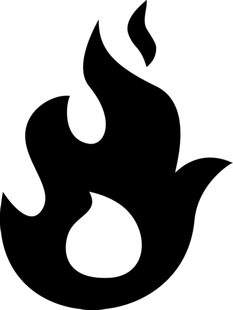 Fire Flames Silhouette Svg Png Icon Free Download (#40015 png image