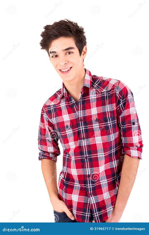 Young Casual Man Posing Stock Image Image Of Casual 31965717