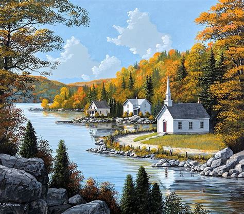 Bill Saunders Country Churches October 2018 Landscape Paintings