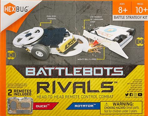 Hexbugs Battlebots Rivals 50 Rotator And Duck Toys For Kids Fun