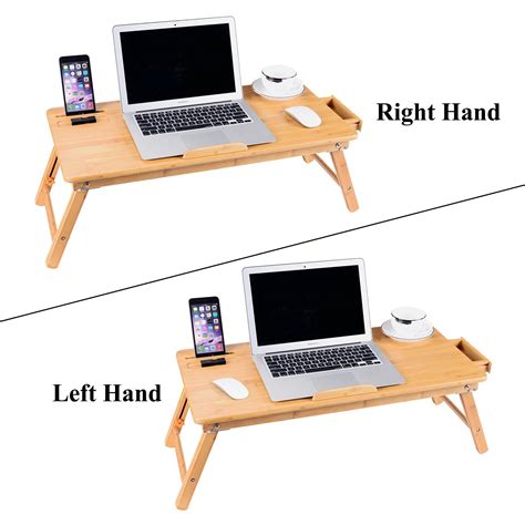 Bamboo Portable Folding Legs Laptop Notebook Table Bed Sofa Tray Pc