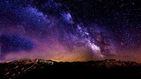 Starry Night Sky Desktop Wallpaper Wallpapersafari
