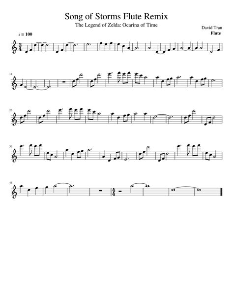 Ocarina of time™ song of storms from the legend of zelda. Song of Storms Flute REMIX Sheet music for Flute | Download free in PDF or MIDI | Musescore.com