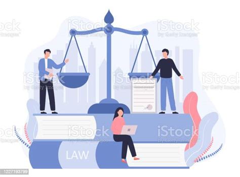 Ilustración De Ley Conceptual Justicia Servicio Jurídico Servicios De