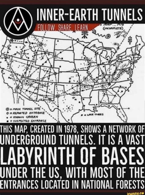 Secret Underground Tunnels Map