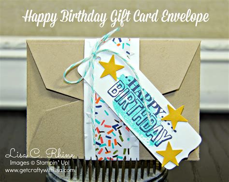 Shop for the perfect home accessories at bed bath & beyond or jcpenney. Get Crafty with Lisa: Nifty Gift Giving: Happy Birthday Gift Card Envelope & A TUTORIAL