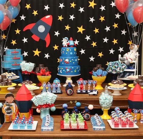 Space Astronaut Birthday Birthday Party Ideas Photo 1 Of 27 Festa