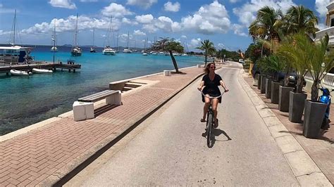 Clip Bike Ride Through Kralendijk Bonaire Dutch Caribbean Life At