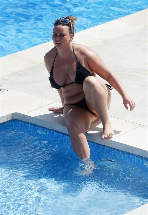 Chanelle Hayes In Bikini At A Pool In Spain Hawtcelebs
