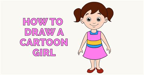 How To Draw A Girl Cartoon Character Howto Techno