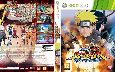 Naruto Shippuden Ultimate Ninja Storm Generations Xbox 360 Ultra Capas