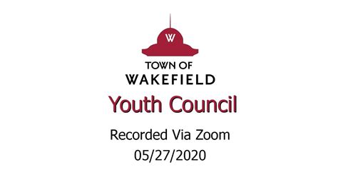 Wakefield Youth Council May 27th 2020 Youtube