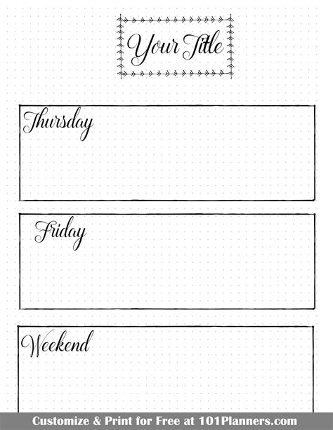 Printable Bullet Journal Weekly Layouts Ultimate Printables Porn Sex Picture