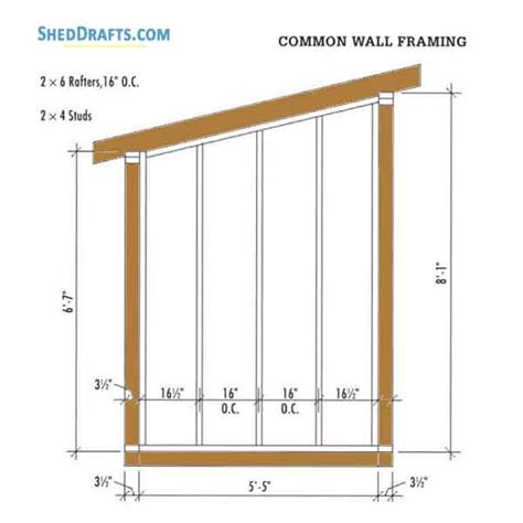 6×10 Lean To Firewood Storage Shed Plans