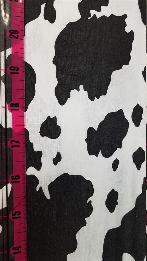 Black And White Cow Print Fabric 100 Cotton Quilters Etsy