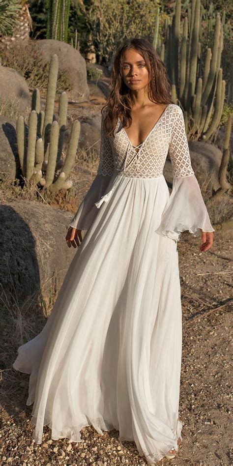 19 Wedding Dresses With Sleeves Boho