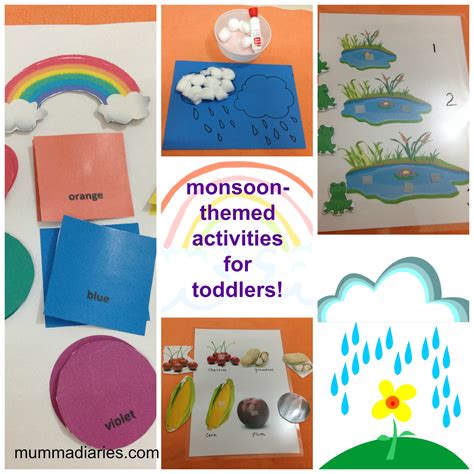 Rainy-season themed activities for Toddlers!! - Mumma Diaries