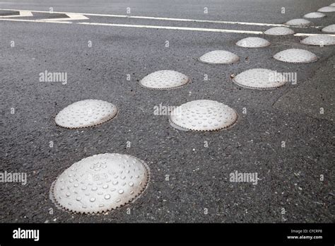 Road With Speed Bumps Stock Photo Alamy