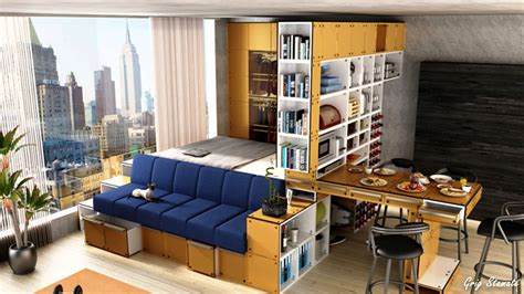 How do you fit in a bed, a big couch, and a guest room in an apartment? Super Small Apartment Interior Design Ideas - Happho
