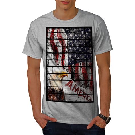 wellcoda american eagle flag usa mens t shirt eagle graphic design printed tee ebay