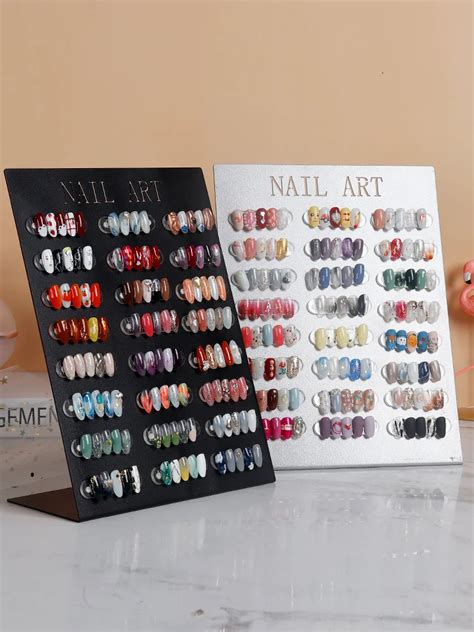 Nail Tips Art Display Stand Board Magnet Adsorption Detachable Color