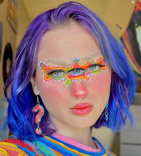 Indigo ☻ On Twitter Creative Makeup Looks Rave Makeup Neon Makeup