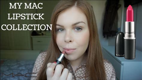 My Mac Lipstick Collection 2019 Swatches And Try On Youtube