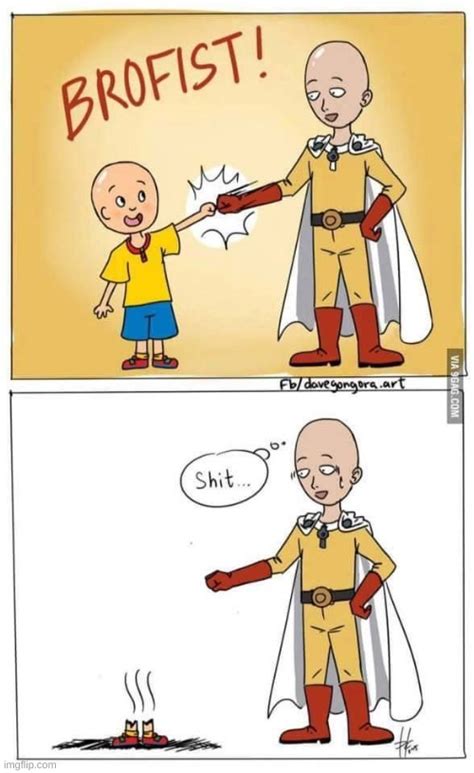 One Punch Man And Caillou Crossover Imgflip