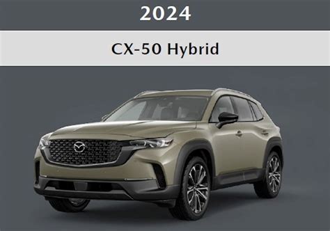 Mazda Cx 50 Hybrid North American Launch Scheduled In 2024