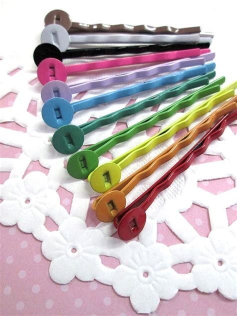 22 Multi Color Bobby Pins W An 8mm Pad Eleven Colors 2 Of Each Lead And Nickel Free C186