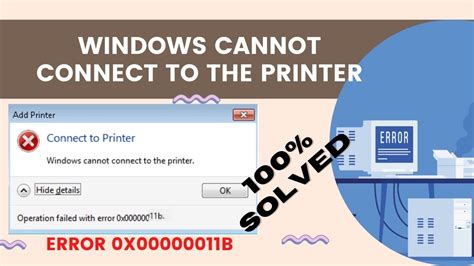 Fix Windows Cannot Connect To The Printer X B