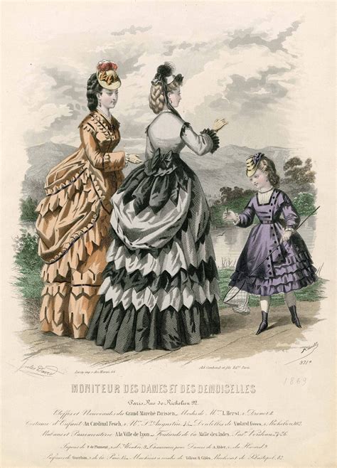 Moniteur Des Dames Et Des Demoiselles 1869 Fashion Plates Victorian