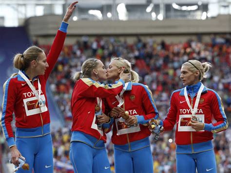 a kiss between 2 athletes on a moscow podium has brought more attention to russia s gay