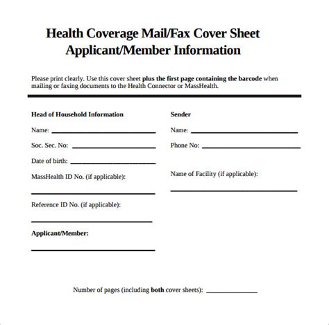sample fax cover sheet  documents   word