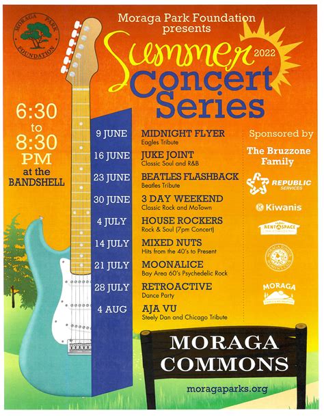 Summer Concert Series – Moraga Park Foundation