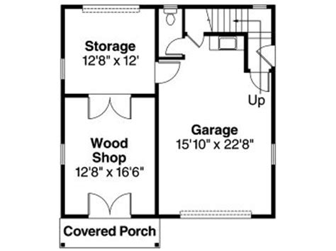 You've got stuff to store and vehicles to park? Garage Workshop Plans | One-Car Garage Workshop Plan with ...