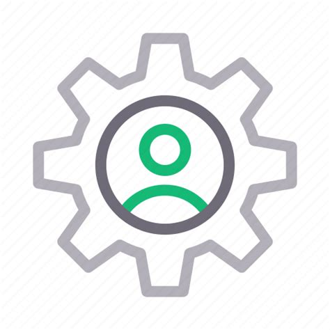 Cogwheel Gear Profile Setting User Icon