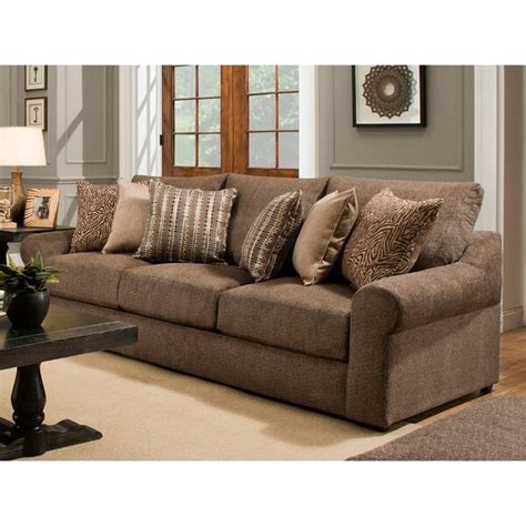 Shop Lane Luxe Seating Bellamy Cocoa Sofa Free Shipping Today