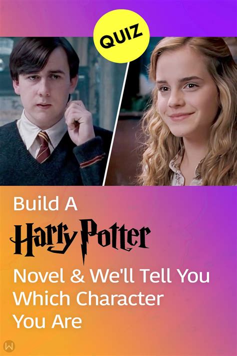 Hogwarts Quiz Build A Hp Novel And Well Tell You Which Character You