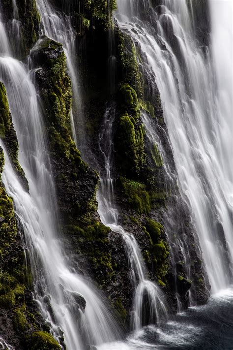 Waterfall Moss Rocks Stone Hd Phone Wallpaper Peakpx