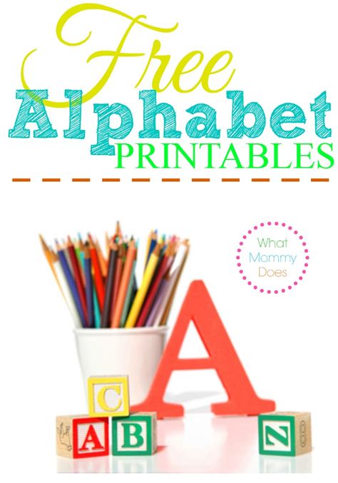 Free uppercase colored alphabet letter charts in pdf printable format. Free Alphabet Printables - Letters, Worksheets, Stencils & ABC Flash Cards - What Mommy Does