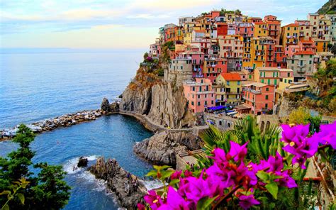 Italy Landscape City House Building Colorful Water Wallpapers Hd