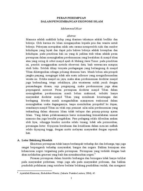 Arifin, ilmu pendidikan islam , (jakarta: PERANAN-PEREMPUAN-DALAM-PENGEMBANGAN-EKONOMI-ISLAM.pdf