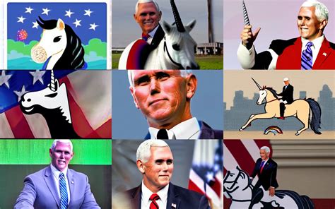 Mike Pence Riding A Unicorn Stable Diffusion Openart