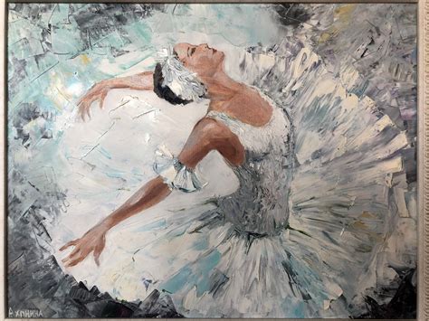 Ballet Painting Oil 40x50 Cm Etsy
