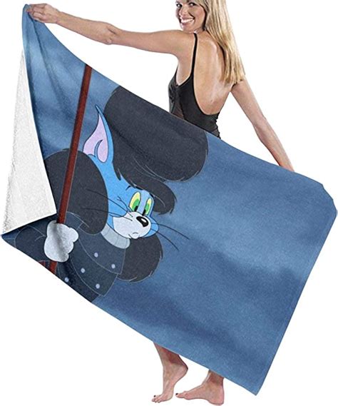 Yuelizhou Tom Jerry Cartoon Bath Towel Portable Lightweight